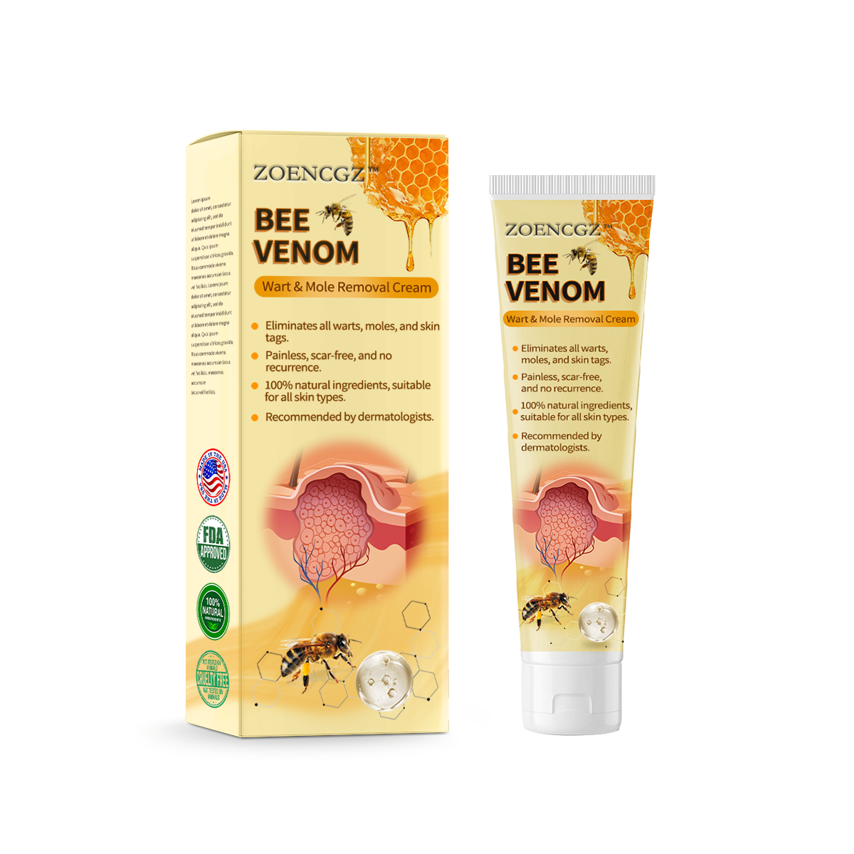 🐝🐝[✨𝐎𝐟𝐟𝐢𝐜𝐢𝐚𝐥 𝐁𝐫𝐚𝐧𝐝 𝐒𝐭𝐨𝐫𝐞✨] 𝐙𝐨𝐞𝐧𝐜𝐠𝐳™ 𝐁𝐞𝐞 𝐕𝐞𝐧𝐨𝐦 𝐌𝐨𝐥𝐞 𝐚𝐧𝐝 𝐖𝐚𝐫𝐭 𝐓𝐫𝐞𝐚𝐭𝐦𝐞𝐧𝐭 𝐂𝐫𝐞𝐚𝐦(👨‍⚕𝐀𝐀𝐃 𝐑𝐄𝐂𝐎𝐌𝐌𝐄𝐍𝐃𝐒)