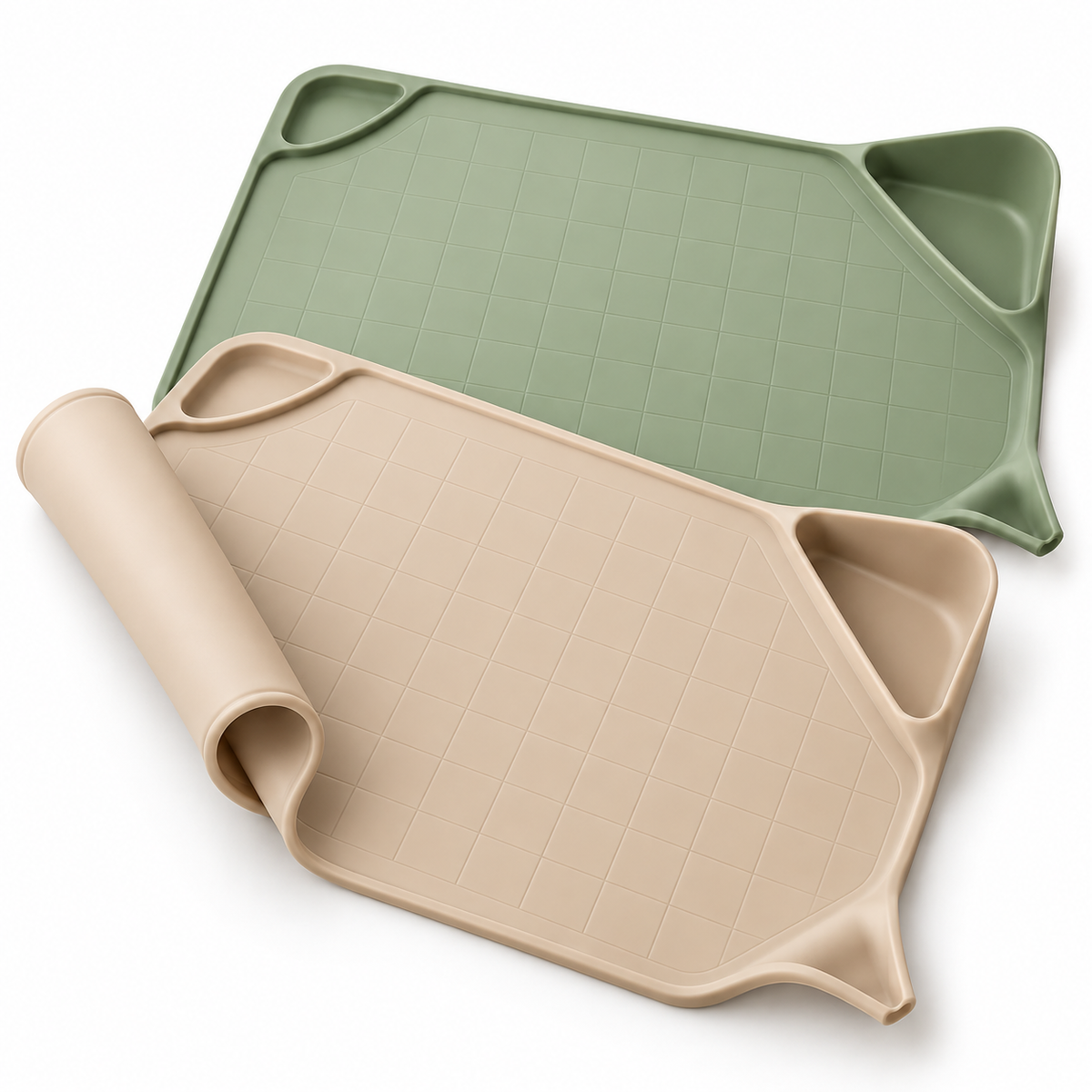 PeelPocket Dual-Zone Rollable Prep Mat Set