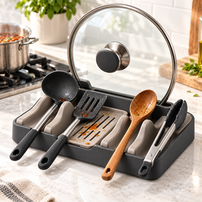 QuadRest Countertop Utensil & Lid Dock