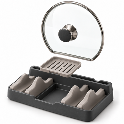 QuadRest Countertop Utensil & Lid Dock
