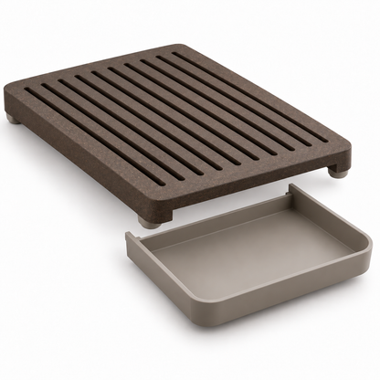 CrumbSlide Bread Prep Board with Hidden Catch Drawer